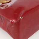 LOUIS VUITTON Monogram Vernis Reade PM Hand Bag Red Rouge M91088 LV Auth ka2852-14