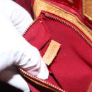 LOUIS VUITTON Monogram Vernis Reade PM Hand Bag Red Rouge M91088 LV Auth ka2852-12