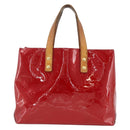 LOUIS VUITTON Monogram Vernis Reade PM Hand Bag Red Rouge M91088 LV Auth ka2852-2