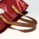 LOUIS VUITTON Monogram Vernis Reade PM Hand Bag Red Rouge M91088 LV Auth ka2852-7
