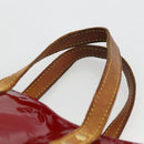 LOUIS VUITTON Monogram Vernis Reade PM Hand Bag Red Rouge M91088 LV Auth ka2852-8