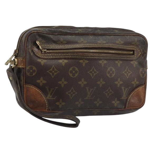 LOUIS VUITTON Monogram Marly Dragonne GM Clutch Bag M51825 LV Auth ka2854