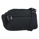 PRADA Shoulder Bag Nylon Black Silver Auth ka2860-1