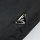PRADA Shoulder Bag Nylon Black Silver Auth ka2860-18