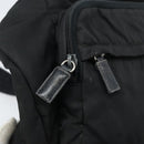PRADA Shoulder Bag Nylon Black Silver Auth ka2860-19
