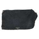 PRADA Shoulder Bag Nylon Black Silver Auth ka2860-2