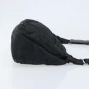 PRADA Shoulder Bag Nylon Black Silver Auth ka2860-3