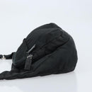 PRADA Shoulder Bag Nylon Black Silver Auth ka2860-4