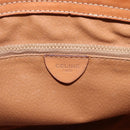 CELINE Macadam Canvas Hand Bag PVC Leather Brown Gold Auth ka2862-18