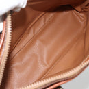 CELINE Macadam Canvas Hand Bag PVC Leather Brown Gold Auth ka2862-11