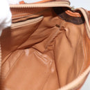CELINE Macadam Canvas Hand Bag PVC Leather Brown Gold Auth ka2862-19