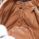 CELINE Macadam Canvas Hand Bag PVC Leather Brown Gold Auth ka2862-20