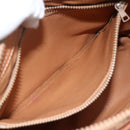 CELINE Macadam Canvas Hand Bag PVC Leather Brown Gold Auth ka2862-22