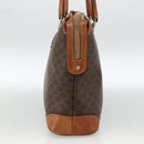 CELINE Macadam Canvas Hand Bag PVC Leather Brown Gold Auth ka2862-4