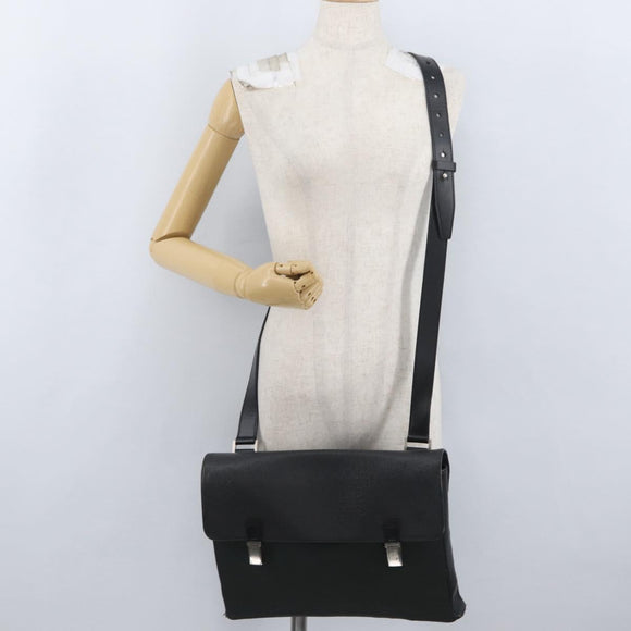 LOUIS VUITTON Taiga Saratov GM Shoulder Bag Ardoise M30882 LV Auth ka2868
