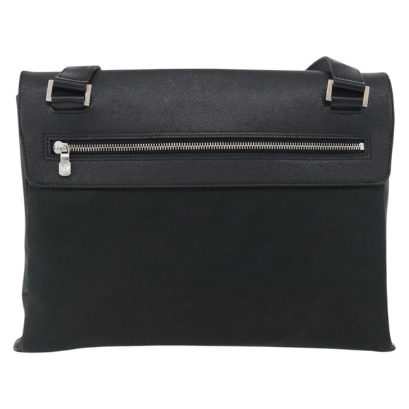 LOUIS VUITTON Taiga Saratov GM Shoulder Bag Ardoise M30882 LV Auth ka2868