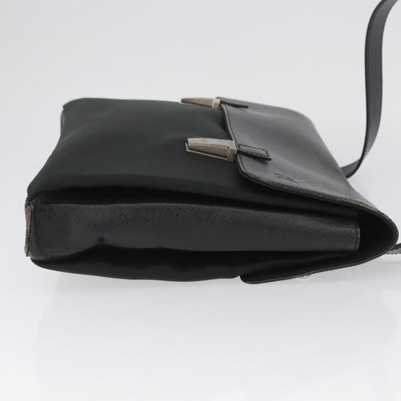 LOUIS VUITTON Taiga Saratov GM Shoulder Bag Ardoise M30882 LV Auth ka2868