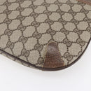 GUCCI GG Supreme Web Sherry Line Bag PVC Beige Gold Red 904 02 026 Auth ka287-16