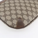 GUCCI GG Supreme Web Sherry Line Bag PVC Beige Gold Red 904 02 026 Auth ka287-17