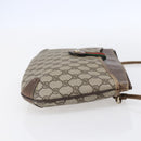GUCCI GG Supreme Web Sherry Line Bag PVC Beige Gold Red 904 02 026 Auth ka287-4