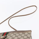 GUCCI GG Supreme Web Sherry Line Bag PVC Beige Gold Red 904 02 026 Auth ka287-8