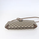 GUCCI GG Supreme Web Sherry Line Bag PVC Beige Gold Red 904 02 026 Auth ka287-5