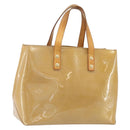 LOUIS VUITTON Monogram Vernis Reade PM Hand Bag Noisette M91334 LV Auth ka2870-1