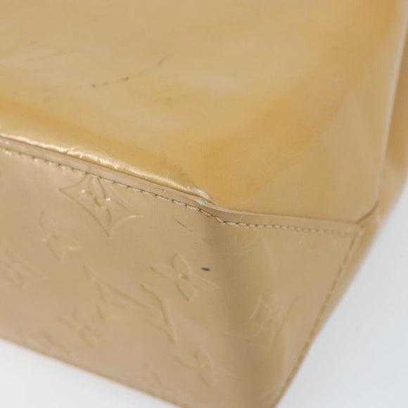 LOUIS VUITTON Monogram Vernis Reade PM Hand Bag Noisette M91334 LV Auth ka2870