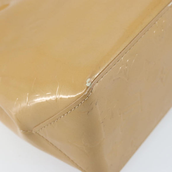 LOUIS VUITTON Monogram Vernis Reade PM Hand Bag Noisette M91334 LV Auth ka2870