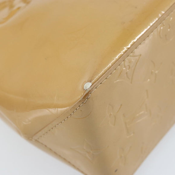 LOUIS VUITTON Monogram Vernis Reade PM Hand Bag Noisette M91334 LV Auth ka2870