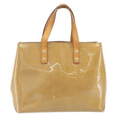 LOUIS VUITTON Monogram Vernis Reade PM Hand Bag Noisette M91334 LV Auth ka2870-13