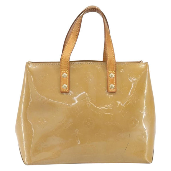LOUIS VUITTON Monogram Vernis Reade PM Hand Bag Noisette M91334 LV Auth ka2870