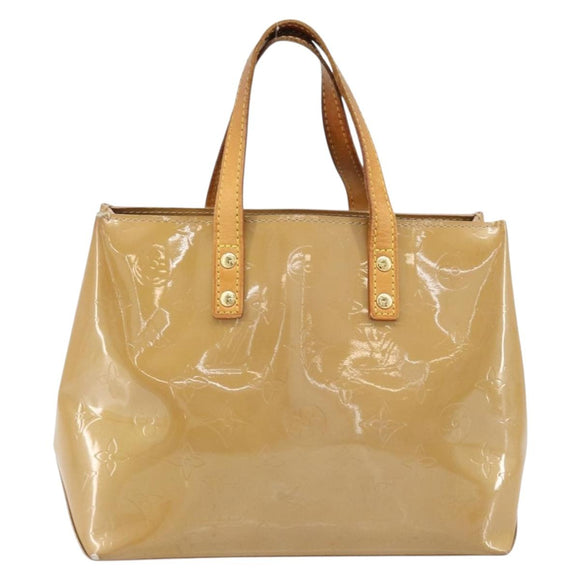 LOUIS VUITTON Monogram Vernis Reade PM Hand Bag Noisette M91334 LV Auth ka2870