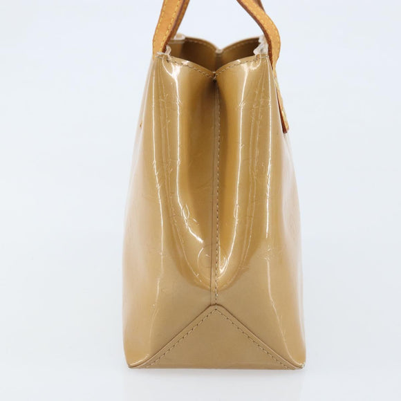 LOUIS VUITTON Monogram Vernis Reade PM Hand Bag Noisette M91334 LV Auth ka2870