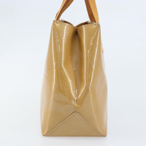 LOUIS VUITTON Monogram Vernis Reade PM Hand Bag Noisette M91334 LV Auth ka2870
