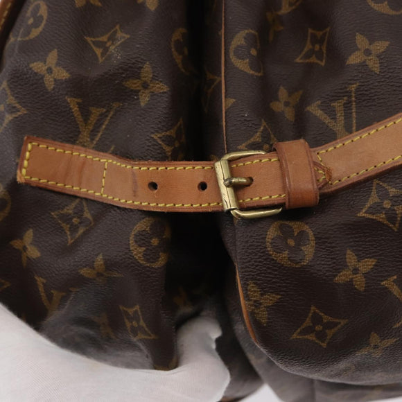 LOUIS VUITTON Monogram Saumur 35 Shoulder Bag M42254 LV Auth ka2872