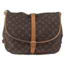 LOUIS VUITTON Monogram Saumur 35 Shoulder Bag M42254 LV Auth ka2872-2