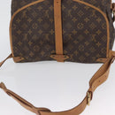 LOUIS VUITTON Monogram Saumur 35 Shoulder Bag M42254 LV Auth ka2872-7