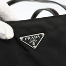 PRADA Handtasche Nylon Schwarz Silber Auth ka2874-17