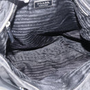 PRADA Handtasche Nylon Schwarz Silber Auth ka2874-12
