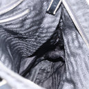 PRADA Handtasche Nylon Schwarz Silber Auth ka2874-18