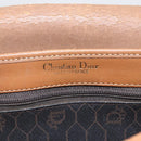 Christian Dior Honeycomb Canvas Shoulder Bag PVC Black Gold Auth ka2876-11