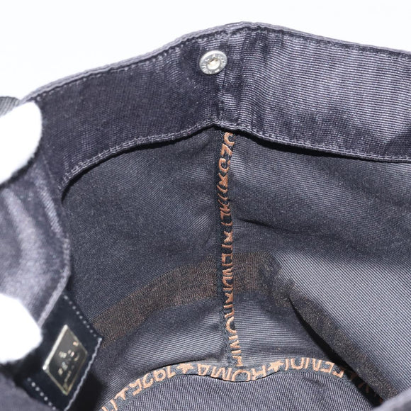 FENDI Tote Bag Canvas Black Auth ka2877
