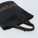 FENDI Tote Bag Canvas Black Auth ka2877-6