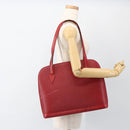 LOUIS VUITTON Epi Lussac Shoulder Bag Red M52287 LV Auth ka2880-23