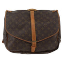 LOUIS VUITTON Monogram Saumur 35 Shoulder Bag M42254 LV Auth ka2882-13