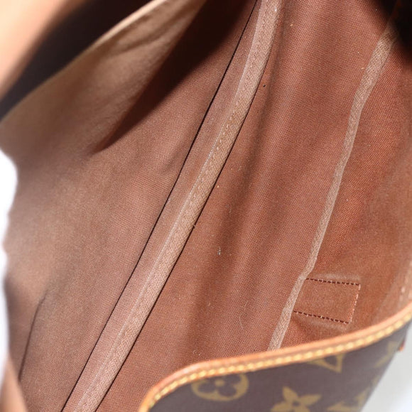 LOUIS VUITTON Monogram Saumur 35 Shoulder Bag M42254 LV Auth ka2882