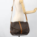 LOUIS VUITTON Monogram Saumur 35 Shoulder Bag M42254 LV Auth ka2882-27