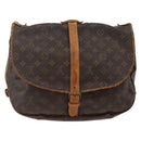 LOUIS VUITTON Monogram Saumur 35 Shoulder Bag M42254 LV Auth ka2882-2
