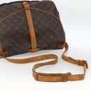 LOUIS VUITTON Monogram Saumur 35 Shoulder Bag M42254 LV Auth ka2882-7